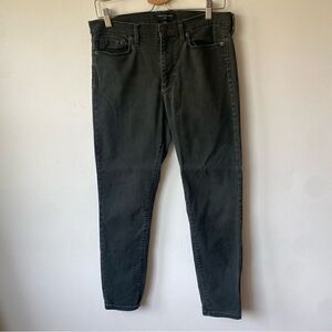 Banana Republic high rise dark gray distressed skinny jean size 29 (8)